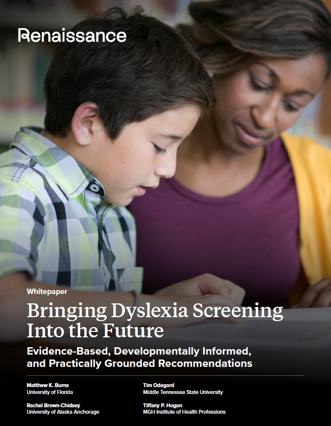 Bringing Dyslexia Screening Into the Future White Paper